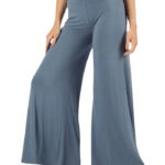 Comfy and Stylish Blue Wide Leg Pants