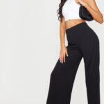 Classic Black High-Waisted Wide Leg Pants