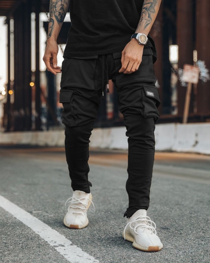 Urban Cool in Black Utility Pants