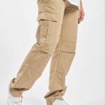 Casual Comfort: Beige Cargo with White Sneakers